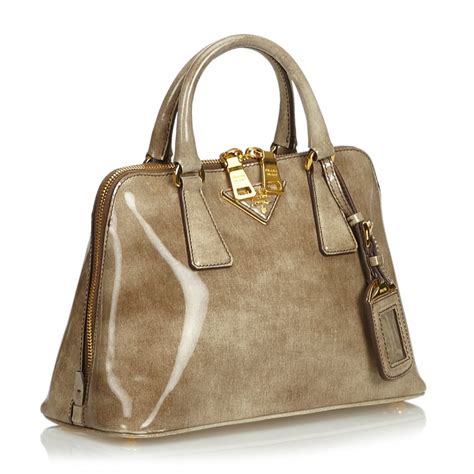 borsa prada pelle marrone